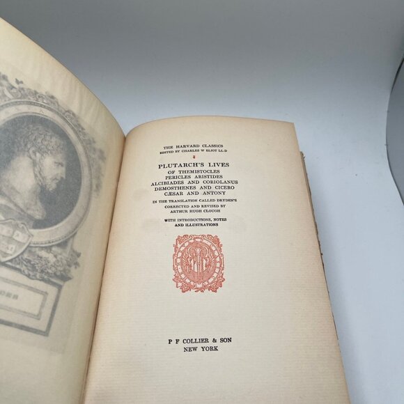Harvard Classics 1909 Plutarch’s Lives Alumni Edition De Luxe Limited 1000 - Picture 8 of 11